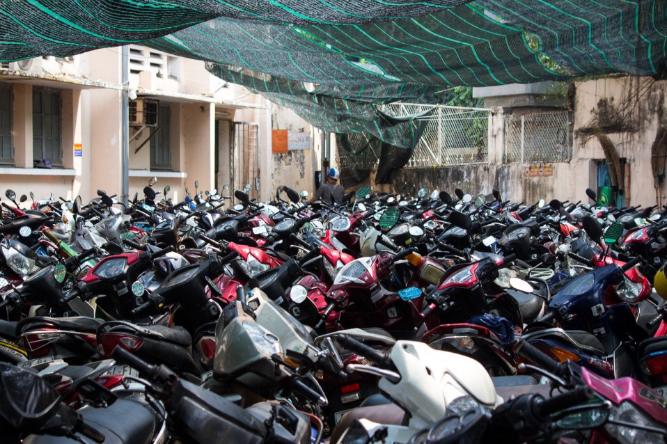 Scooter parking Saigon